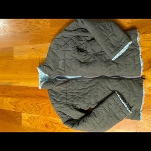 Youth North Face reversible jacket size LG 14/16